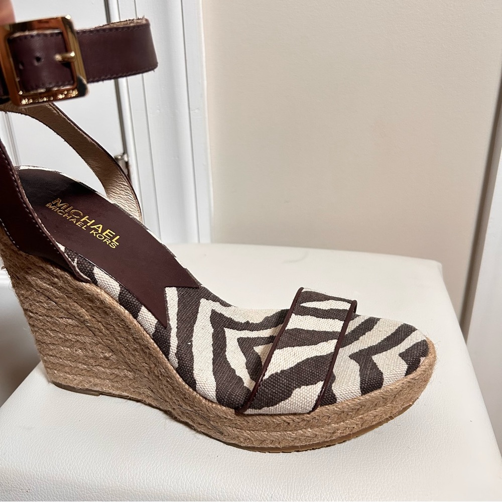 Michael Kors wedge sandals size 10